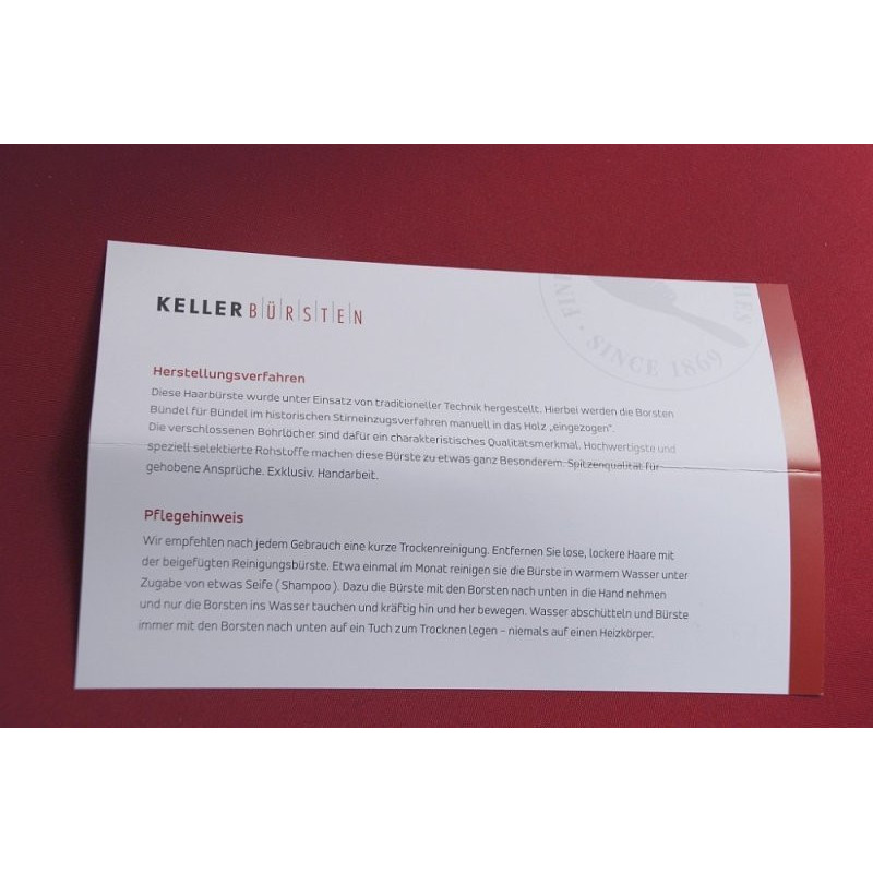 Kartáč KELLER Exclusive Oliva Line - tradiční ruční výroba