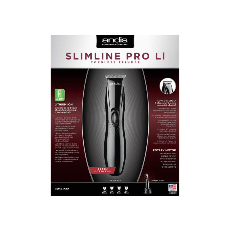 Andis Slimline Pro Li T-Blade Black