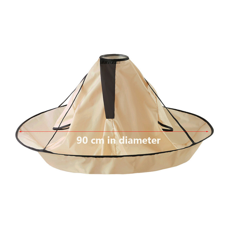 Profesionální kadeřnický plášť s deštníkovým designem