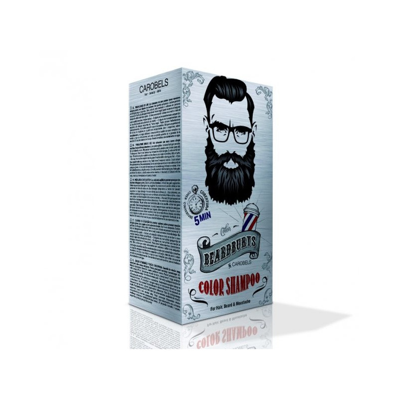 Beardburys barvící šampon na vlasy a vousy-černý