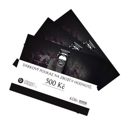 Dárkový poukaz na zboží v hodnotě 500 Kč
