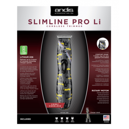 Andis Slimline Pro Li T-Blade - Graffiti Design